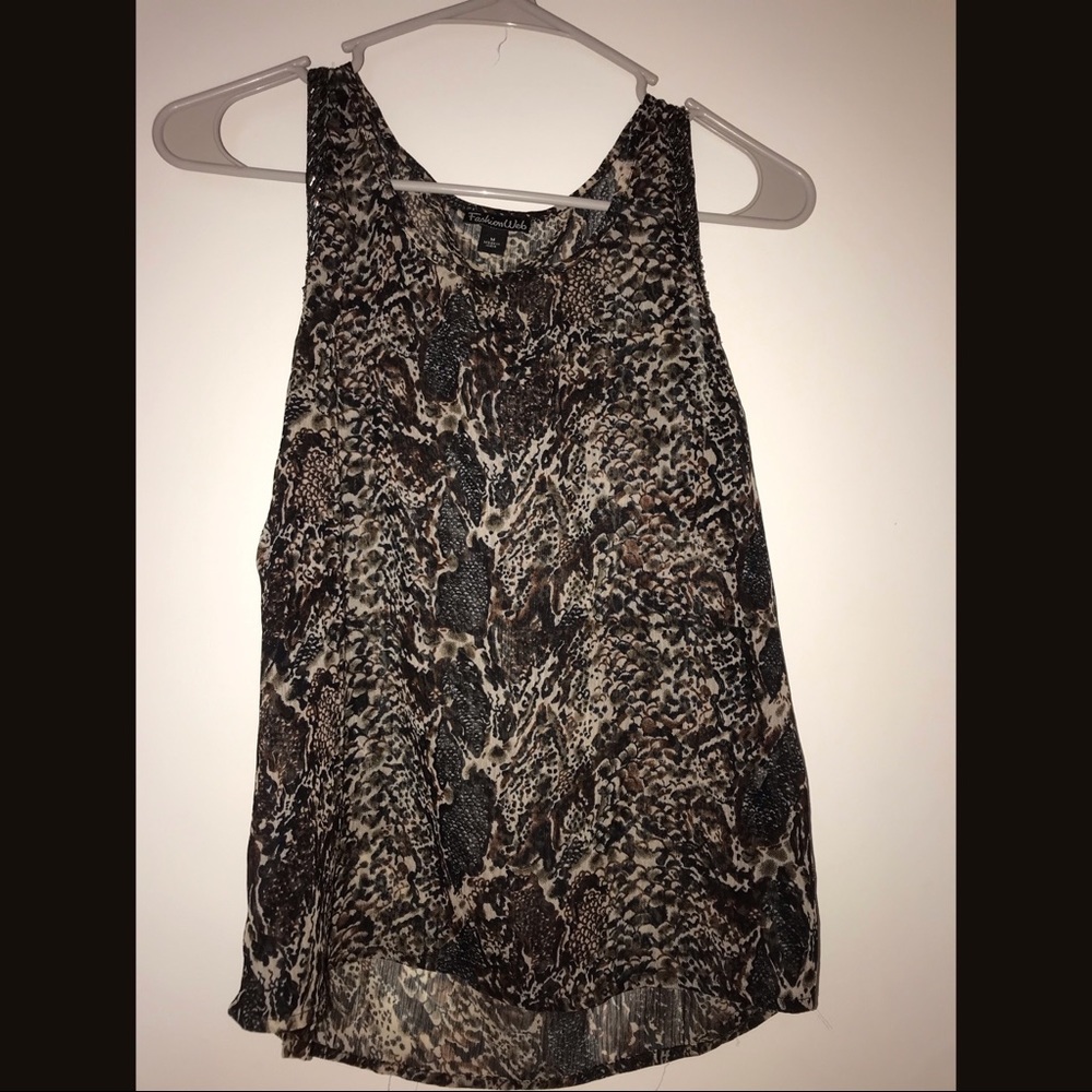 Animal print top